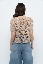Load image into Gallery viewer, Vintage x Beige Knit Crochet Cardigan (XS-M)