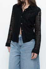 Load image into Gallery viewer, Vintage x Black Lace Buttonup (XS-M)