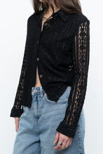 Load image into Gallery viewer, Vintage x Black Lace Buttonup (XS-M)