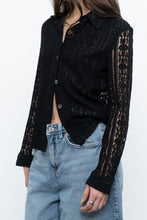 Load image into Gallery viewer, Vintage x Black Lace Buttonup (XS-M)