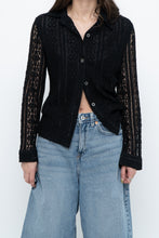 Load image into Gallery viewer, Vintage x Black Lace Buttonup (XS-M)