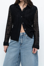 Load image into Gallery viewer, Vintage x Black Lace Buttonup (XS-M)