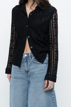Load image into Gallery viewer, Vintage x Black Lace Buttonup (XS-M)
