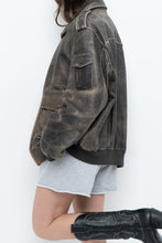 Load image into Gallery viewer, Vintage x LEVI&#39;S Brown Distressed Leather Bomber (S-L)