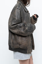 Load image into Gallery viewer, Vintage x LEVI&#39;S Brown Distressed Leather Bomber (S-L)