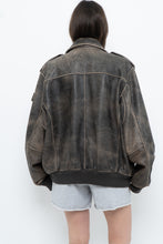 Load image into Gallery viewer, Vintage x LEVI&#39;S Brown Distressed Leather Bomber (S-L)