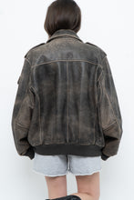 Load image into Gallery viewer, Vintage x LEVI&#39;S Brown Distressed Leather Bomber (S-L)