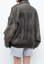 Load image into Gallery viewer, Vintage x LEVI&#39;S Brown Distressed Leather Bomber (S-L)