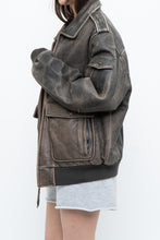 Load image into Gallery viewer, Vintage x LEVI&#39;S Brown Distressed Leather Bomber (S-L)