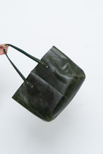 Load image into Gallery viewer, Vintage x Dark Green Distressed Oversized Leather Purse