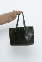 Load image into Gallery viewer, Vintage x Dark Green Distressed Oversized Leather Purse