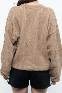 Vintage x Made in Canada x TUNDRA Beige Cotton Raised Knit (XS-L)