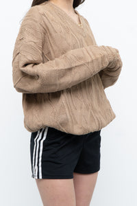 Vintage x Made in Canada x TUNDRA Beige Cotton Raised Knit (XS-L)