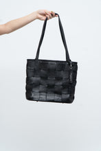 Load image into Gallery viewer, Vintage x Made in Italy x VIOLA CASTELLANI Woven Black Pebble Leather Purse