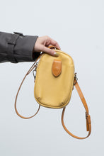 Load image into Gallery viewer, DIVINA FIRENZE x Yellow Pebble Leather Crossbody Purse