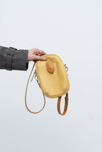 Load image into Gallery viewer, DIVINA FIRENZE x Yellow Pebble Leather Crossbody Purse