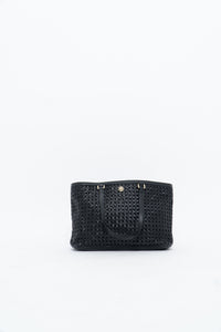 TORY BURCH x Woven Leather Oversized Purse