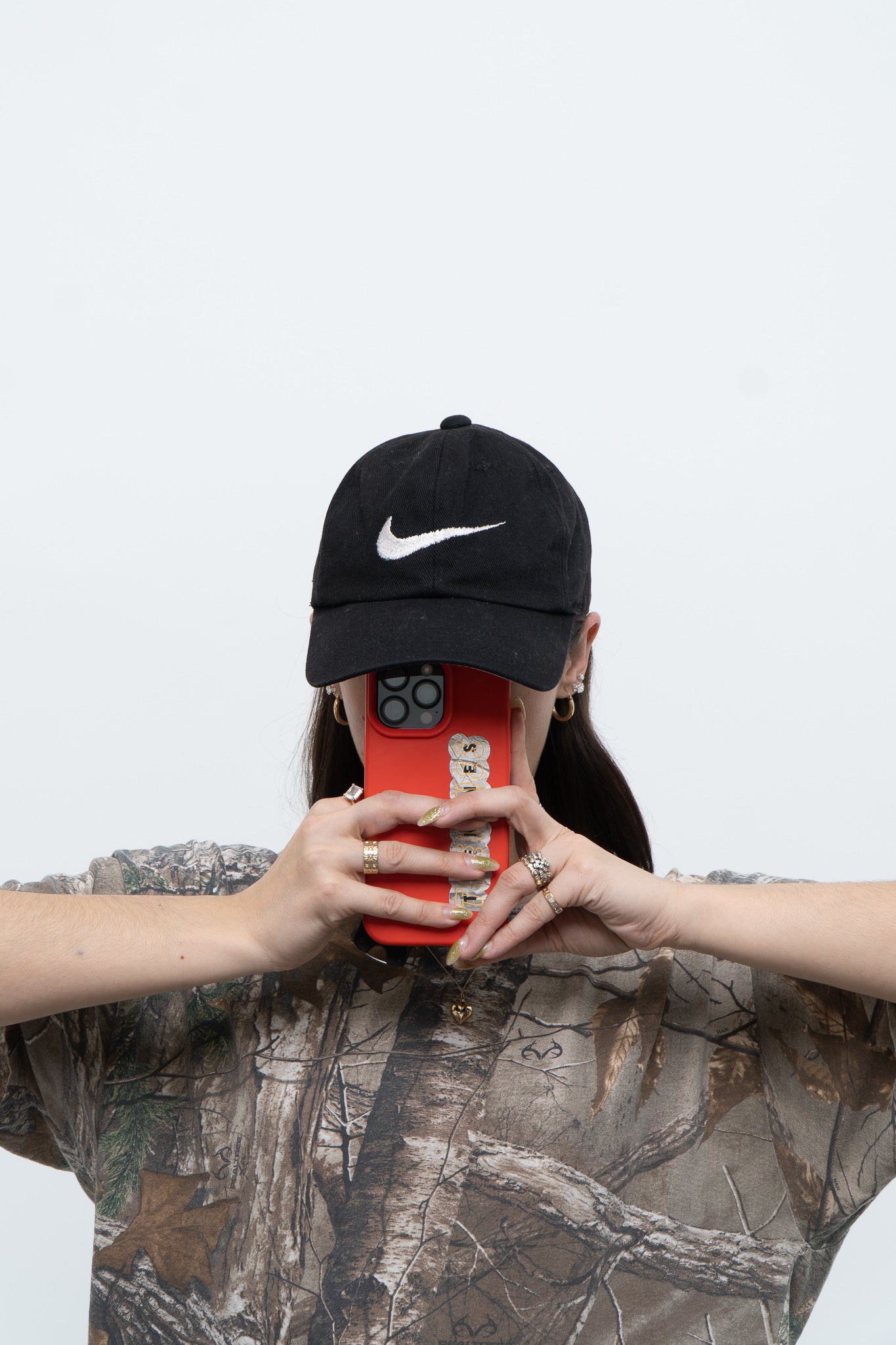 NIKE x Black Embroidered Hat
