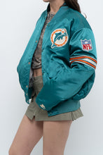 Load image into Gallery viewer, Vintage x Made in USA x MIAMI DOLPHINS 90s Starter Satin Bomber (S-L)