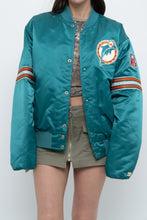Load image into Gallery viewer, Vintage x Made in USA x MIAMI DOLPHINS 90s Starter Satin Bomber (S-L)