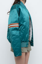 Load image into Gallery viewer, Vintage x Made in USA x MIAMI DOLPHINS 90s Starter Satin Bomber (S-L)