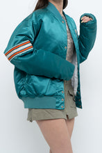 Load image into Gallery viewer, Vintage x Made in USA x MIAMI DOLPHINS 90s Starter Satin Bomber (S-L)