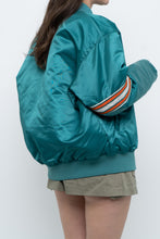 Load image into Gallery viewer, Vintage x Made in USA x MIAMI DOLPHINS 90s Starter Satin Bomber (S-L)