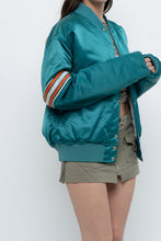 Load image into Gallery viewer, Vintage x Made in USA x MIAMI DOLPHINS 90s Starter Satin Bomber (S-L)