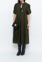 Load image into Gallery viewer, H&amp;M x Dark Green Linen Dress (XS, S)