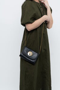 SEE BY CHLOE x Black Lois Leather Small Chain Purse
