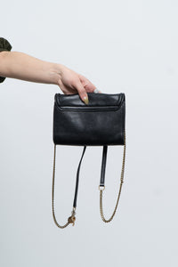 SEE BY CHLOE x Black Lois Leather Small Chain Purse