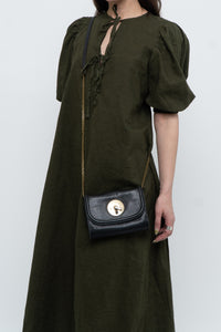 SEE BY CHLOE x Black Lois Leather Small Chain Purse