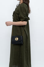 Load image into Gallery viewer, H&amp;M x Dark Green Linen Dress (XS, S)