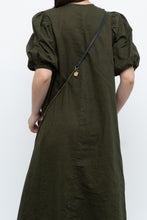 Load image into Gallery viewer, H&amp;M x Dark Green Linen Dress (XS, S)