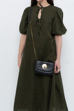 Load image into Gallery viewer, H&amp;M x Dark Green Linen Dress (XS, S)