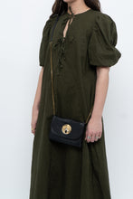 Load image into Gallery viewer, H&amp;M x Dark Green Linen Dress (XS, S)