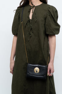 SEE BY CHLOE x Black Lois Leather Small Chain Purse