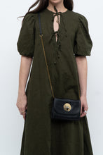 Load image into Gallery viewer, H&amp;M x Dark Green Linen Dress (XS, S)