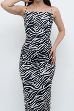 Load image into Gallery viewer, Vintage x Zebra Sequin Maxi Dress (S)