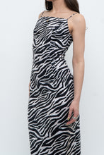 Load image into Gallery viewer, Vintage x Zebra Sequin Maxi Dress (S)