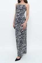 Load image into Gallery viewer, Vintage x Zebra Sequin Maxi Dress (S)