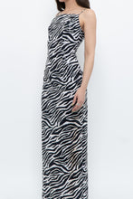 Load image into Gallery viewer, Vintage x Zebra Sequin Maxi Dress (S)