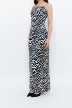 Load image into Gallery viewer, Vintage x Zebra Sequin Maxi Dress (S)