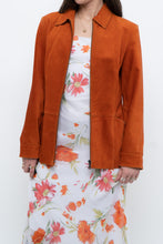 Load image into Gallery viewer, Vintage x Orange Suede Zip Jacket (XS, S)