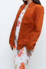 Load image into Gallery viewer, Vintage x Orange Suede Zip Jacket (XS, S)