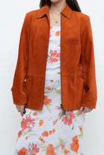 Load image into Gallery viewer, Vintage x Orange Suede Zip Jacket (XS, S)