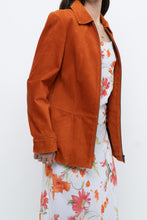 Load image into Gallery viewer, Vintage x Orange Suede Zip Jacket (XS, S)