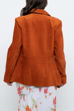 Load image into Gallery viewer, Vintage x Orange Suede Zip Jacket (XS, S)