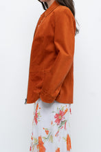 Load image into Gallery viewer, Vintage x Orange Suede Zip Jacket (XS, S)