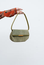 Load image into Gallery viewer, Vintage x LBABILA MILANO Green Suede Purse